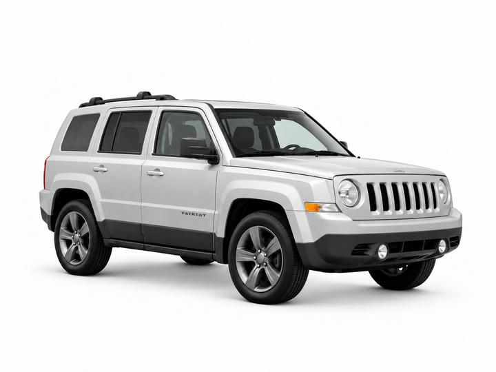 Jeep Patriot 2017 — front three-quarter view on white background Jeep Patriot 2017 — front three-quarter view on white background