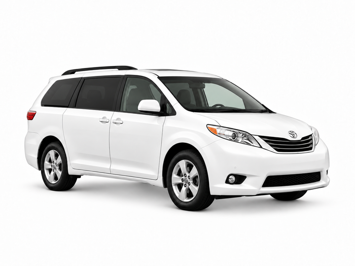 Toyota Sienna 2020 — front three-quarter view on white background Toyota Sienna 2020 — front three-quarter view on white background