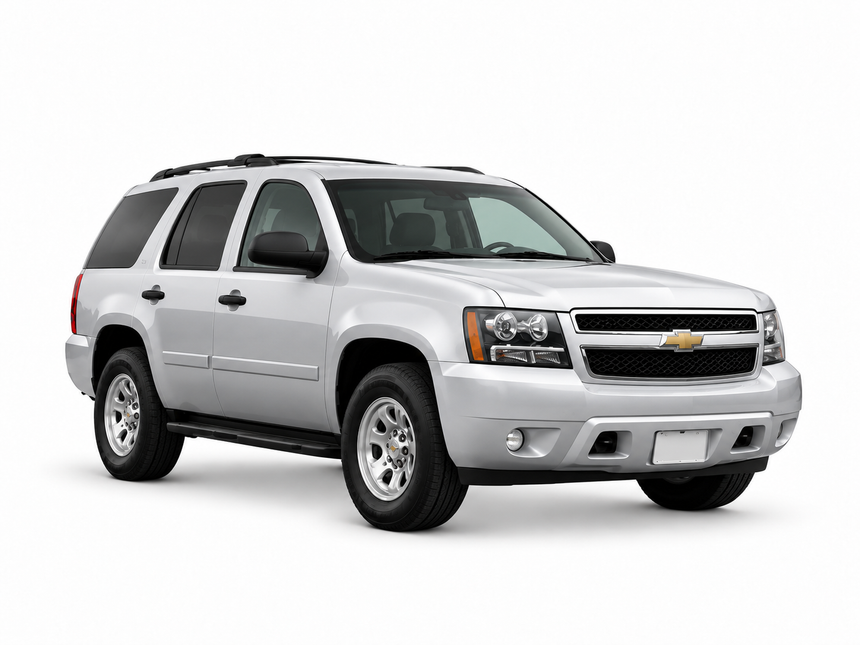 Chevrolet Tahoe 2015 — front three-quarter view on white background