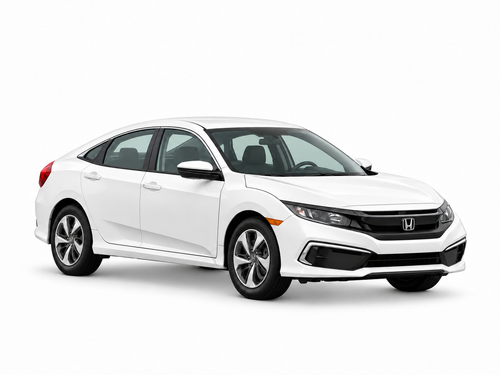 Honda Civic Sedan 2020 — front three-quarter view on white background