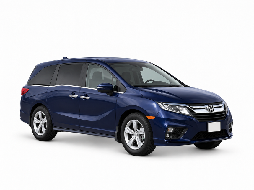 Honda Odyssey 2020 — front three-quarter view on white background