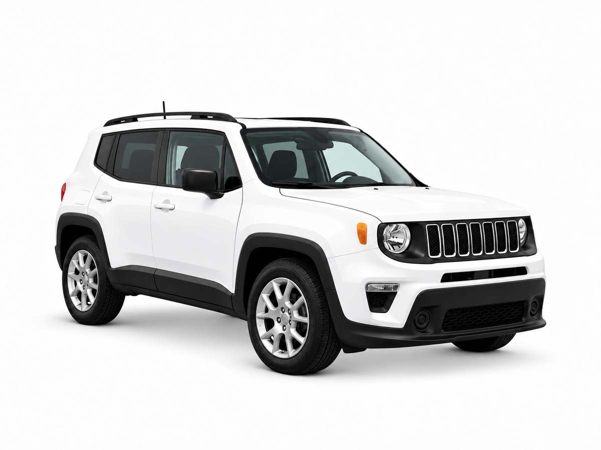 Jeep Renegade 2020 — front three-quarter view on white background