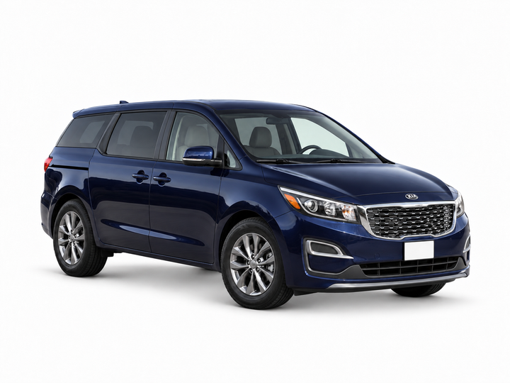 Kia Sedona 2020 — front three-quarter view on white background