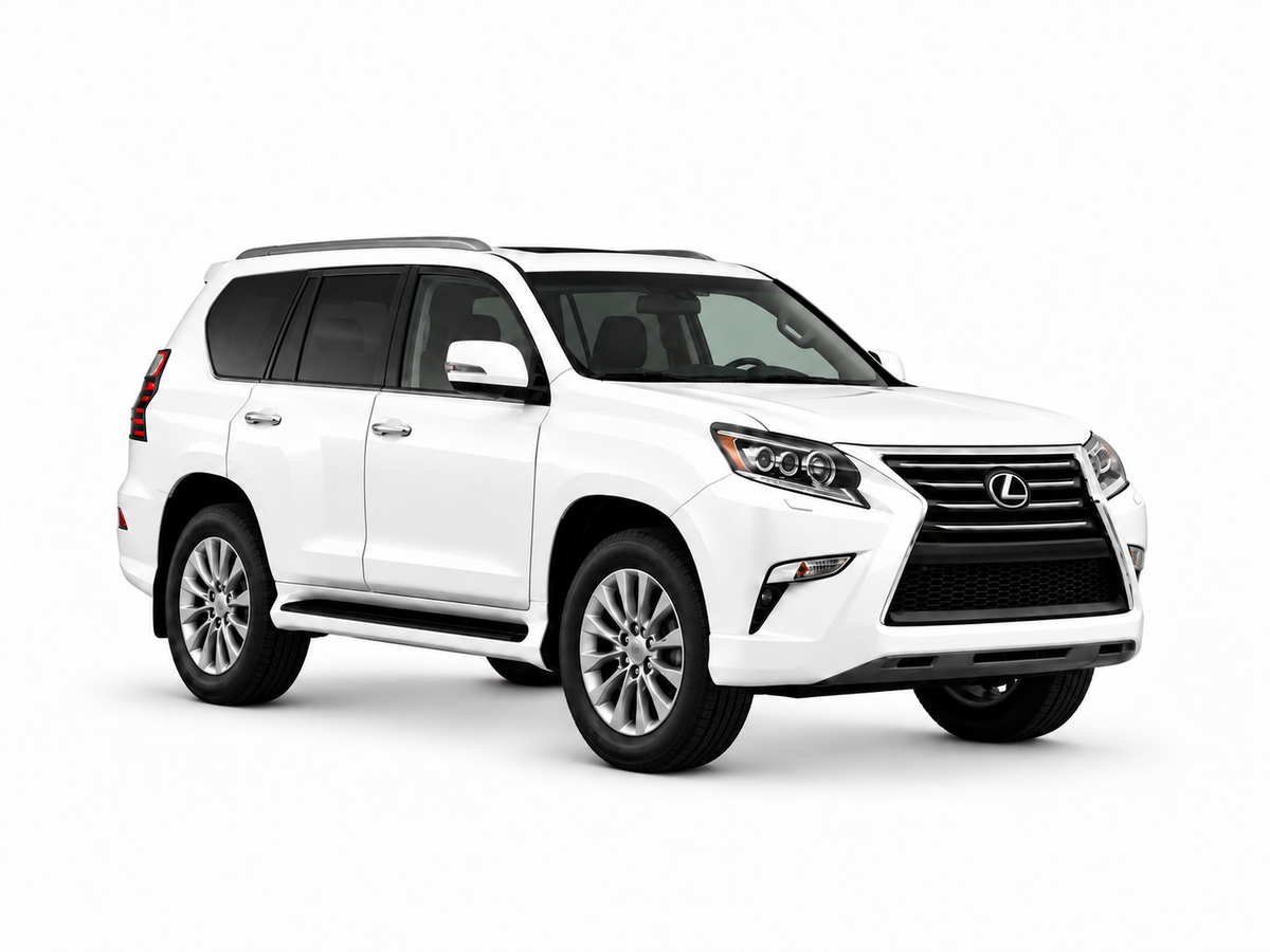 Lexus GX 460 2019 — front three-quarter view on white background