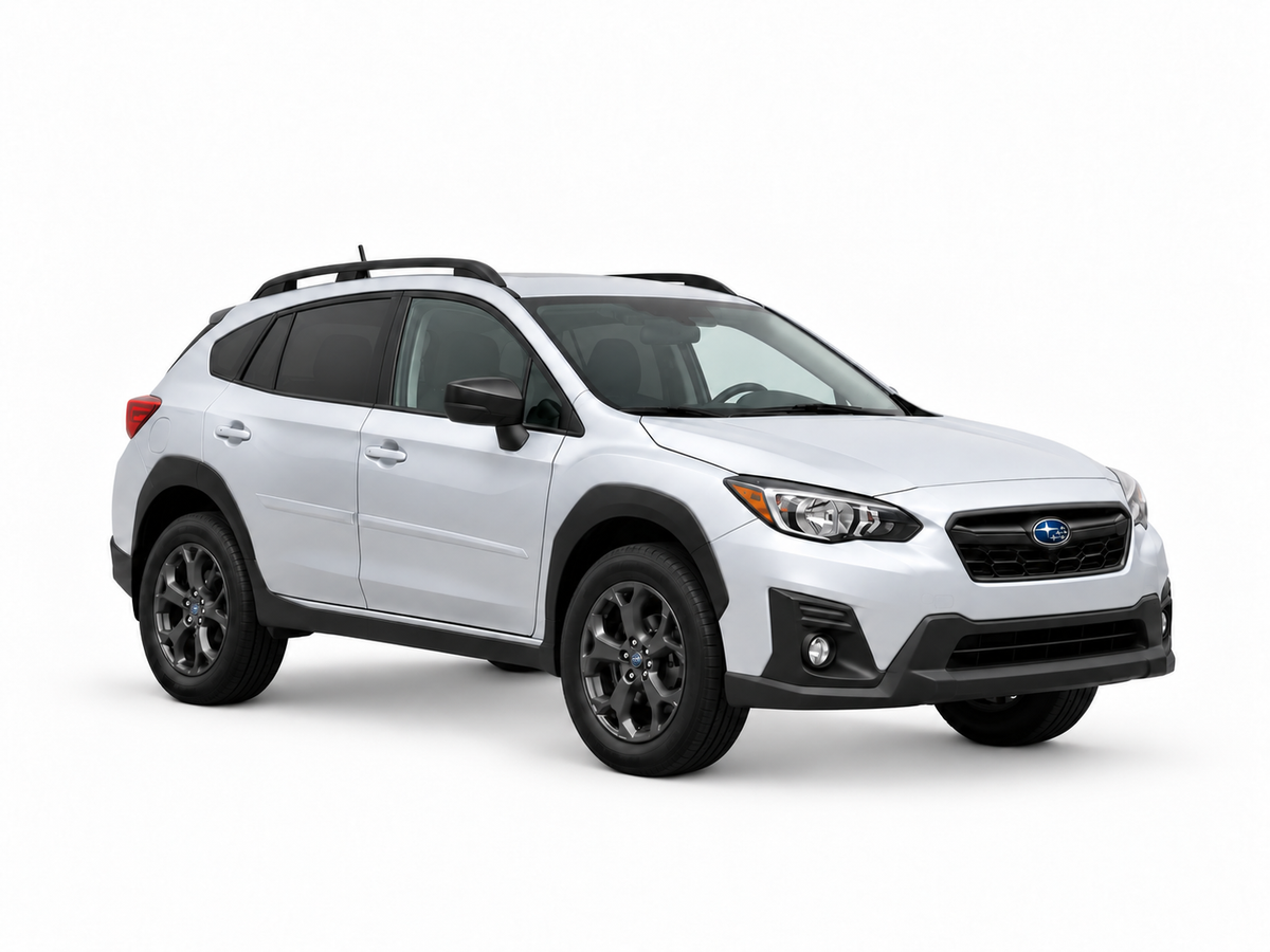 Subaru Crosstrek 2021 — front three-quarter view on white background