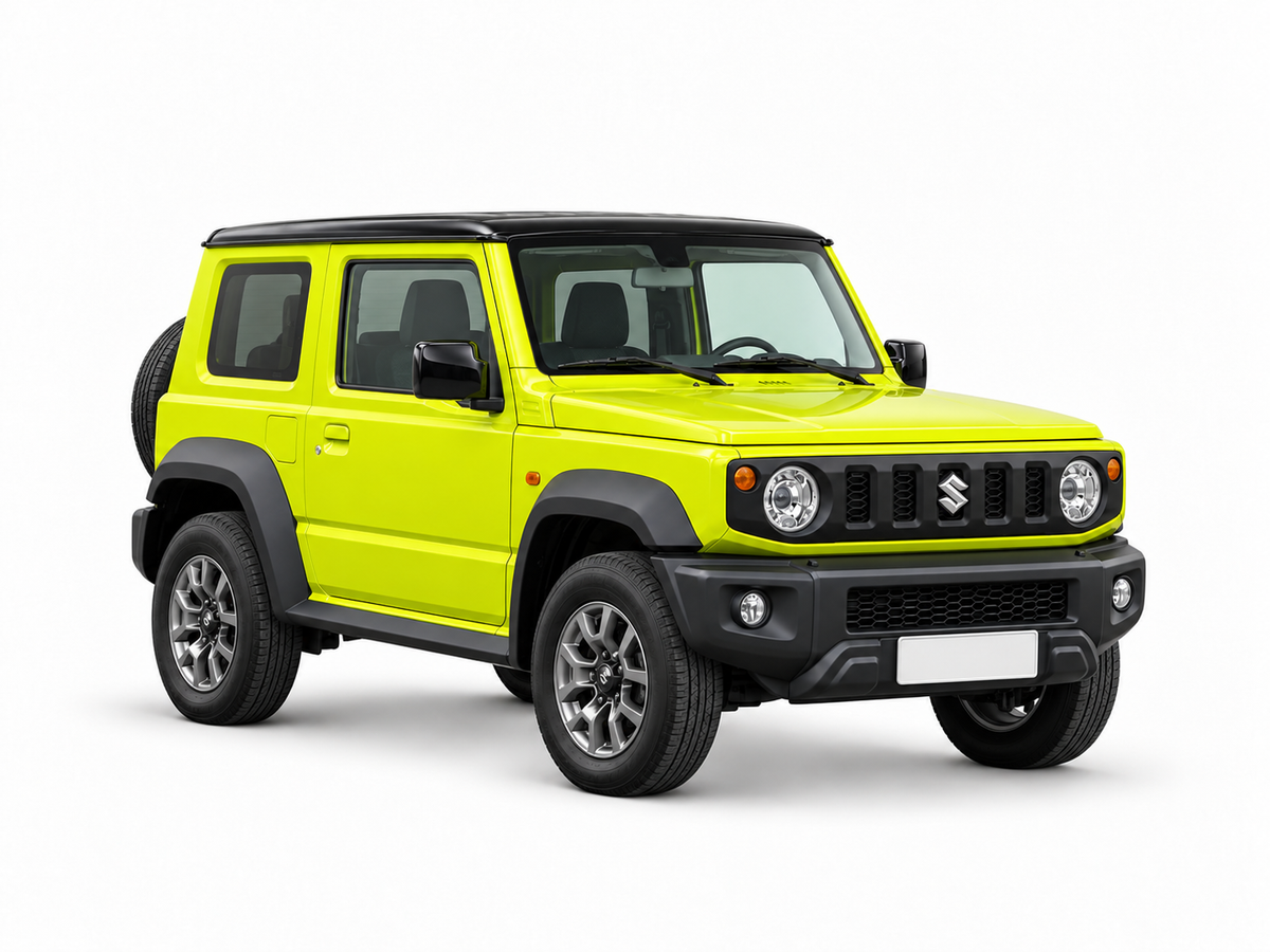 Suzuki Jimny 2020 — front three-quarter view on white background
