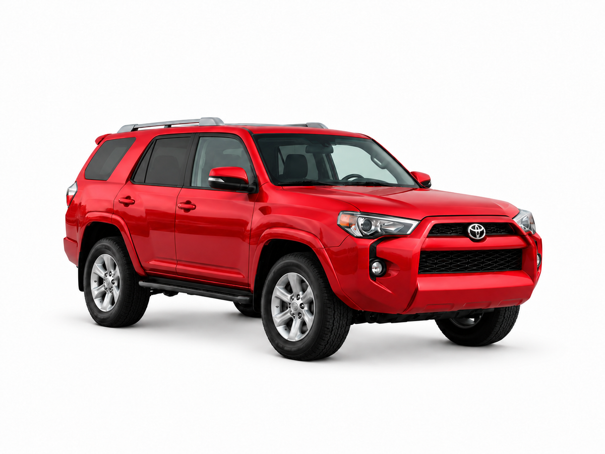 Toyota 4Runner 2018 — front three-quarter view on white background