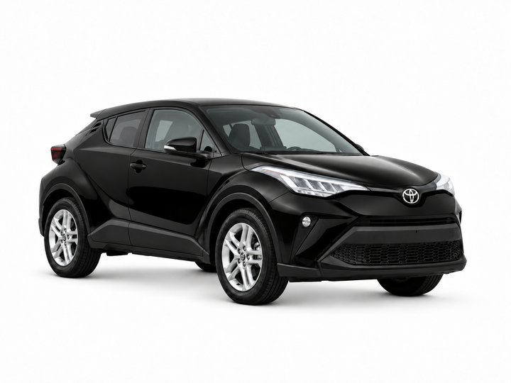 Toyota C-HR 2019 — front three-quarter view on white background