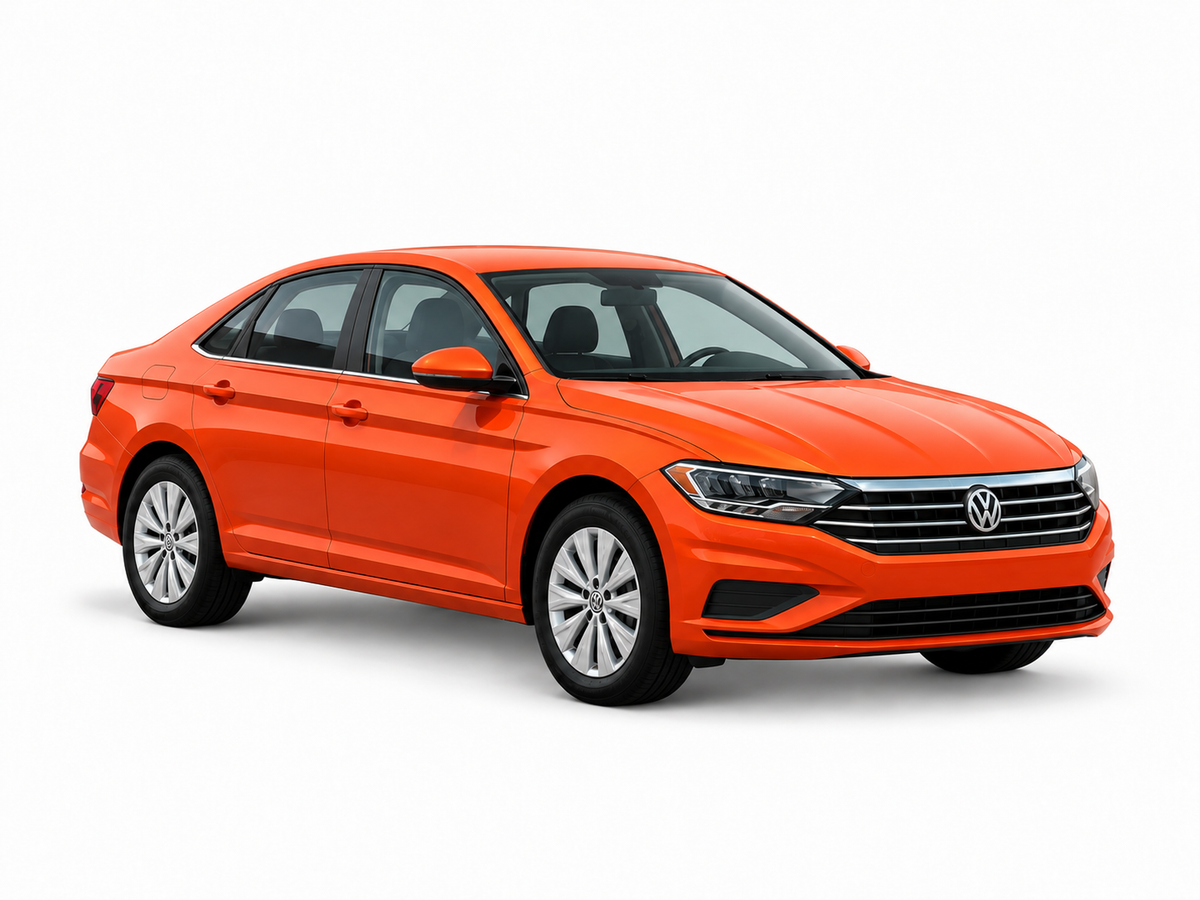 Volkswagen Jetta 2020 — front three-quarter view on white background